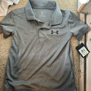 Under Armour Heather Gray Polo Shirt